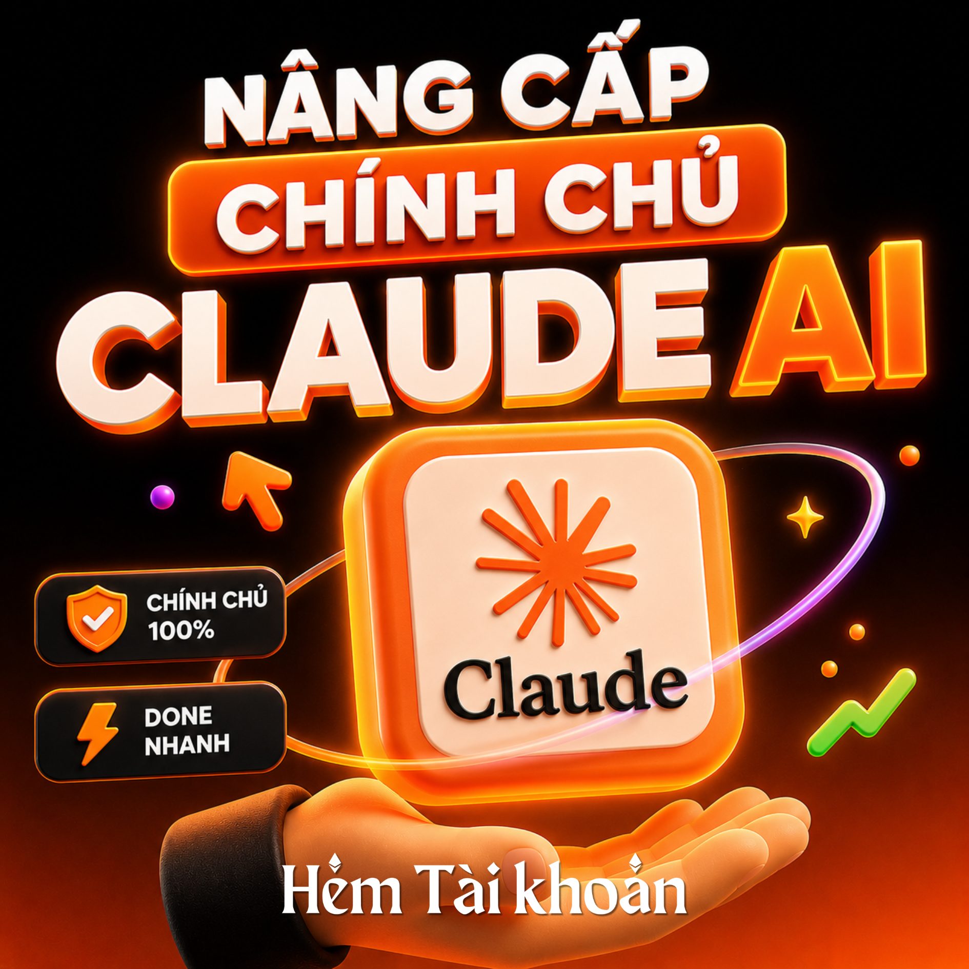 Nâng cấp Claude Pro & Claude Max cá nhân chính chủ